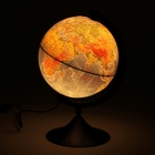 Глoбус физический рельефный «Классик», диаметр 210 мм, с подсветкой - Фото 3