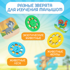 Проектор «Весёлые зверята», свет, цвет коричневый - фото 23787945