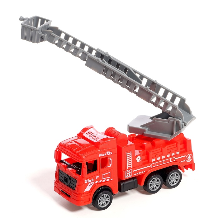 Игровой набор «Пожарная служба», инерция, 5 грузовиков в комплекте - фото 1906632668