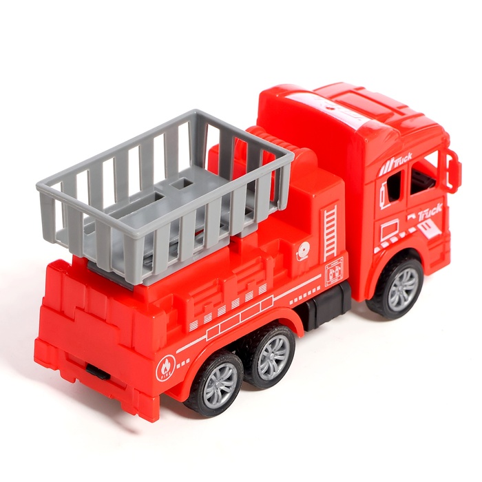 Игровой набор «Пожарная служба», инерция, 5 грузовиков в комплекте - фото 1906632660