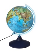 Глобус физико-политический, диаметр 210 мм, с подсветкой - Фото 2