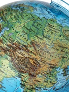 Глобус физико-политический, диаметр 210 мм, с подсветкой - Фото 4