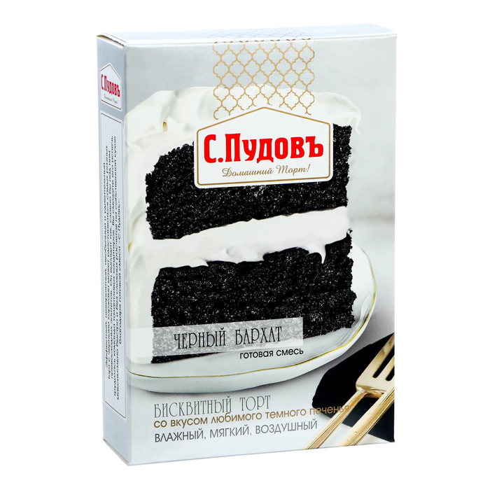 Готовая смесь Торт «Черный бархат» С.Пудовъ, 400 г - Фото 1