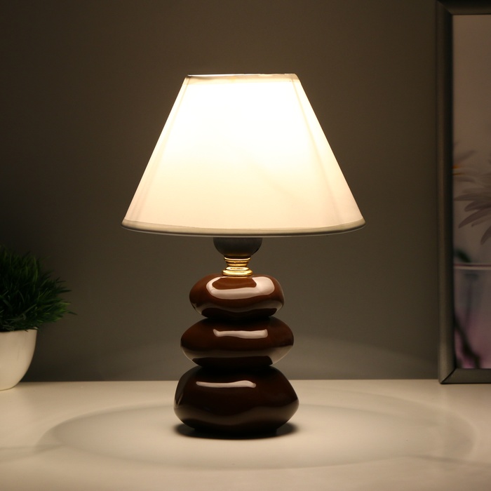Настольная лампа "Бриз" 1х60Вт Цоколь: E27 Цвет: Кофе - фото 1927055615
