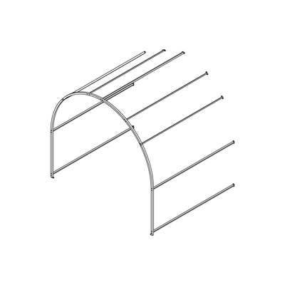 Вставка д/теплицы "Алексеевна-Усиленная" 2,5х2х2,3м (ШхДхВ) труба ОЦ проф. 30х30, 30х15мм, шт 1025