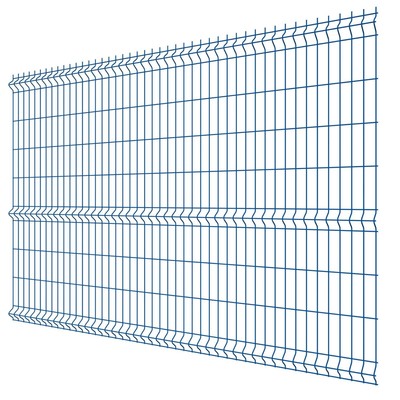 Панельное ограждение, 2.5×1.53 м, ячейка 55×200 мм, d=3.5 мм, синее