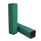 Столб 2,3м RAL 6005 (зеленый) 60х40х1,2мм без отв. под бетон цинк полимер. с заглушкой ПЗ, шт   1025 - фото 300533513