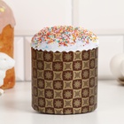 Форма для выпечки кулича бумажная «Новый стандарт», 9×9 см, одноразовая, МИКС - Фото 1