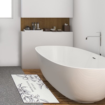 Коврик для ванной «Этель» Magnolia, 50×80 см, велюр