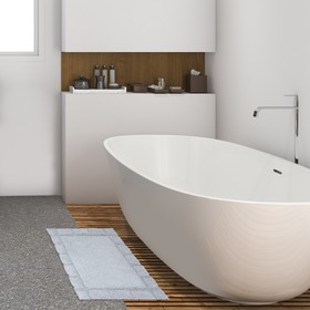 Коврик для ванной Этель Classic 50х80 см цв. серый, 70%хл, 30% п/э,1600 г/м2