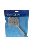 Лейка для душа ZEIN Z3533, d=120 мм, 5 режимов, хром/серый 9931290 - фото 13876746