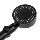 Лейка для душа ZEIN Z3539, d=90 мм, 5 режимов, кнопка "стоп", съёмный верх, черная - Фото 7