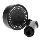 Лейка для душа ZEIN Z3539, d=90 мм, 5 режимов, кнопка "стоп", съёмный верх, черная - Фото 10