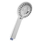 Лейка для душа ZEIN Z3543, d=110 мм, 5 режимов, в центре микроскопические точки, хром - Фото 5