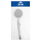 Лейка для душа ZEIN Z3544, d=80 мм, микроскопические точки, кнопка стоп, съёмный верх, хром - Фото 15