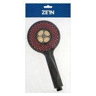 Лейка для душа ZEIN Z3547, d=120 мм, 3 режима, вентилятор, розовые форсунки сердечки, черная - Фото 7