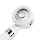 Лейка для душа ZEIN Z3548, d=60 мм, 3 режима, с резиновыми щётками, отсек для геля, белая - Фото 6