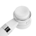 Лейка для душа ZEIN Z3548, d=60 мм, 3 режима, с резиновыми щётками, отсек для геля, белая - Фото 7