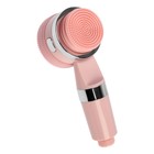 Лейка для душа ZEIN Z3549, d=60 мм, 3 режима, с резиновыми щётками, отсек для геля, розовая - Фото 5