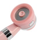 Лейка для душа ZEIN Z3549, d=60 мм, 3 режима, с резиновыми щётками, отсек для геля, розовая - Фото 6