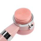 Лейка для душа ZEIN Z3549, d=60 мм, 3 режима, с резиновыми щётками, отсек для геля, розовая - Фото 7