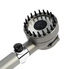 Лейка для душа ZEIN Z3550, d=80 мм, 3 режима, с массажными зубчиками, кнопка «стоп», графит - Фото 7