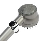 Лейка для душа ZEIN Z3550, d=80 мм, 3 режима, с массажными зубчиками, кнопка «стоп», графит - Фото 8