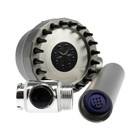 Лейка для душа ZEIN Z3550, d=80 мм, 3 режима, с массажными зубчиками, кнопка «стоп», графит - Фото 11