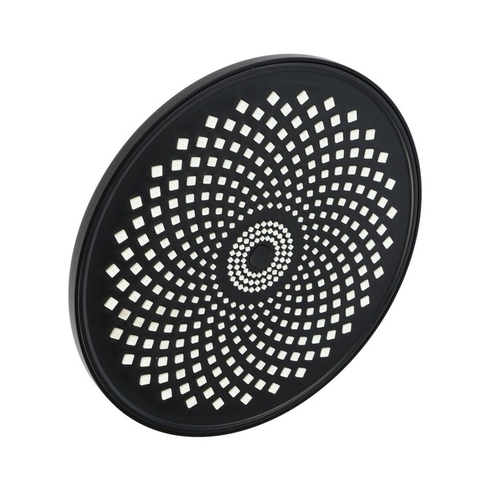 Лейка стационарная ZEIN Z3555. на шарнире, d=25 см, узор «цветок», чёрная