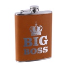 Фляжка BIG BOSS, нержавеющая сталь, 240 мл, 8 oz - Фото 3