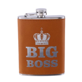 Фляжка BIG BOSS, нержавеющая сталь, 240 мл, 8 oz 9940742