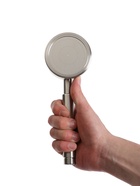 Лейка для душа ZEIN Z059, 1 режим, d=80 мм, микроточки, нержавеющая сталь, сатин - Фото 8