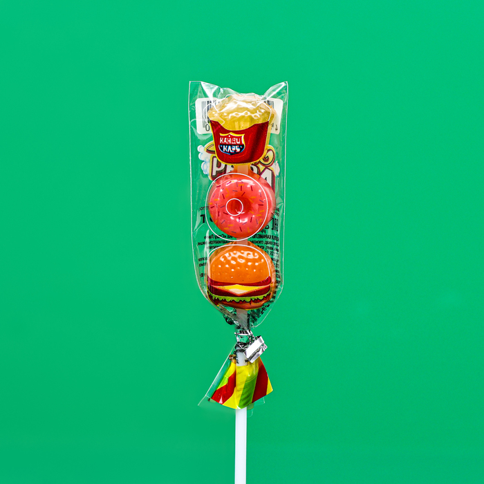 Карамель на палочке «Crazy Ланч», 15 г - Фото 1