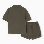 Комплект для мальчика (рубашка, шорты) MINAKU, цвет зеленый, рост 68-74 - Фото 5