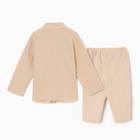 Комплект для мальчика (рубашка, брюки) MINAKU, бежевый, рост 68-74 см - фото 116357350 Комплект для мальчика (рубашка, брюки) MINAKU, бежевый, рост 68-74 см - фото 116357350