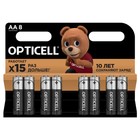Батарейка алкалиновая OPTICELL, AA, LR6-8BL, 1.5В, блистер, 8 шт - фото 4251538