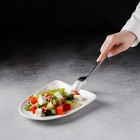 УЦЕНКА Блюдо фарфоровое Magistro «Бланш», 24×18×4.5 см, цвет белый - Фото 8