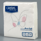 Салфетка бумажная 2 сл., 33 см, 25 л. Gratias «Бабочка» - фото 23816404