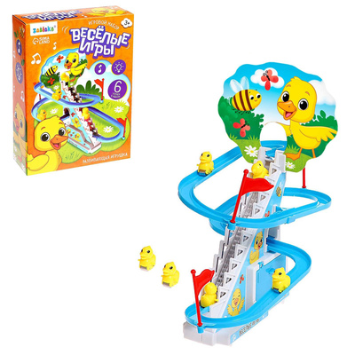 УЦЕНКА Развивающая игрушка «Уточки на лесенке», световые и звуковые эффекты, 6 уток
