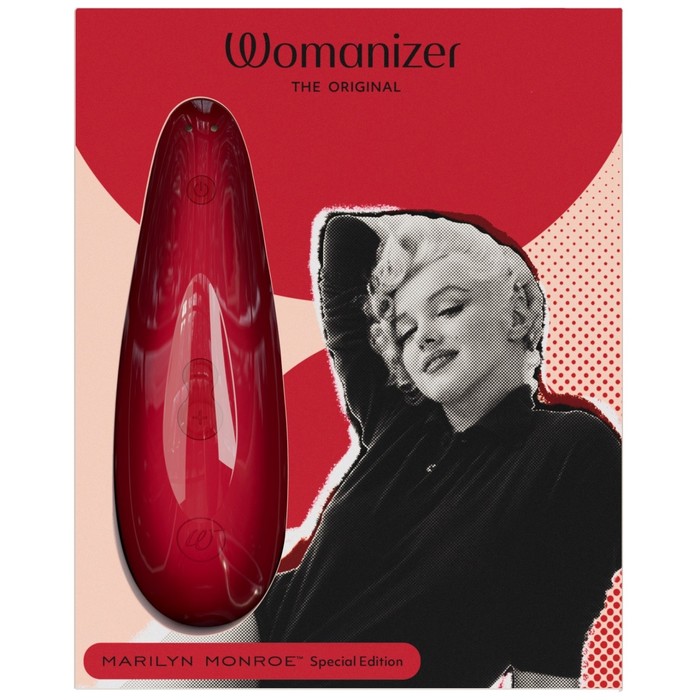 Бесконтактный клиторальный стимулятор Womanizer Marilyn Monroe ярко-красный - Фото 1