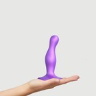 Фаллоимитатор Strap-On-Me Dildo Plug изогнутый, фиолетовый металлик M, 15,5 см - Фото 2