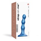 Фаллоимитатор Strap-On-Me Dildo Plug Balls синий металлик S, 13,8 см - Фото 3