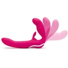 Безремневой страпон Happy Rabbit Strap-on розовый - Фото 2