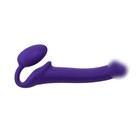 Страпон Strap-On-Me Semi-Realistic гнущийся, фиолетовый M, 18 см - Фото 1