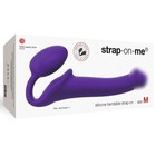 Страпон Strap-On-Me Semi-Realistic гнущийся, фиолетовый M, 18 см - Фото 4
