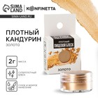 Кандурин плотный «Золото» для шоколада и капкейков, 2 г. - Фото 1