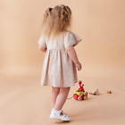 Платье детское Крошка Я "Цветы", р. 92-98, бежевый - Фото 5