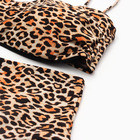 Купальник раздельный с завышенной талией женский MINAKU, принт леопард, размер 42 - Фото 6