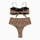 Купальник раздельный с завышенной талией женский MINAKU, принт леопард, размер 42 - Фото 9