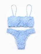 Купальник раздельный со сборкой женский MINAKU, голубой, размер 44 - Фото 2